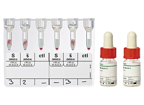 Bio-Rad_51280_09010_09110_Test of Antigen S and s ID-Card Ss, Test Serum ID-Anti-Ss